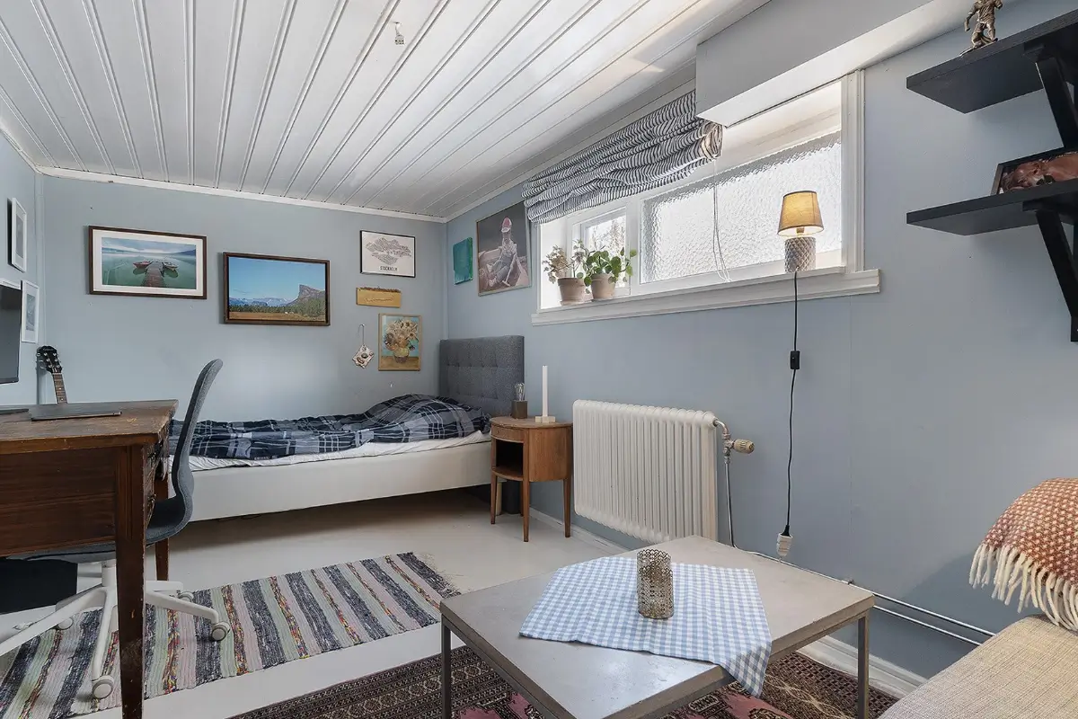 A Charming Early 20th-Century Family Home in Sweden 15 basement bedroom