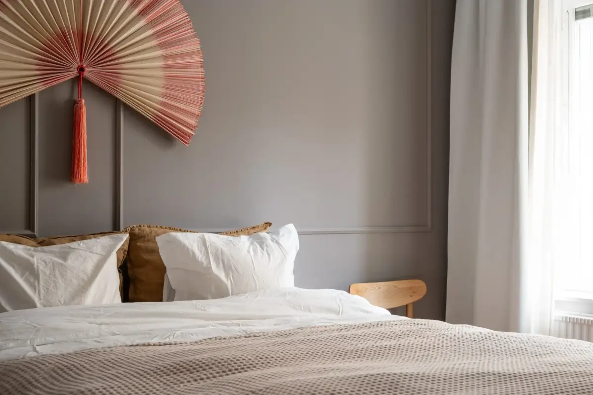 A Green Kitchen in a Classic Scandinavian Apartment 15 bedroom detail