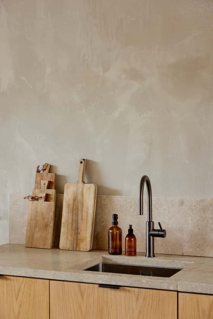 Contemporary Architect-Designed Interiors in a Victorian House 8 black faucet