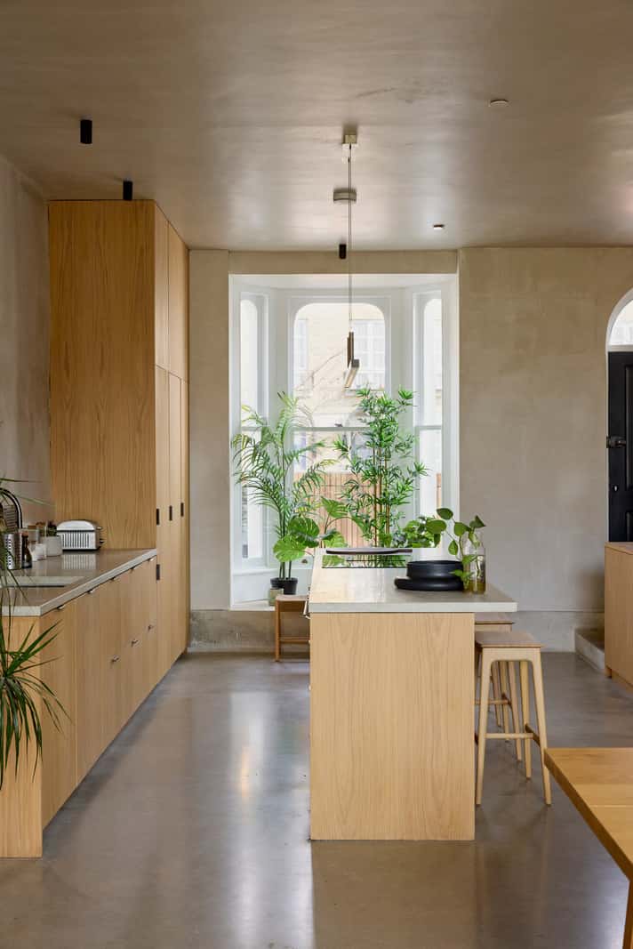 Contemporary Architect-Designed Interiors in a Victorian House 7 contemporary wooden kitchen bay window