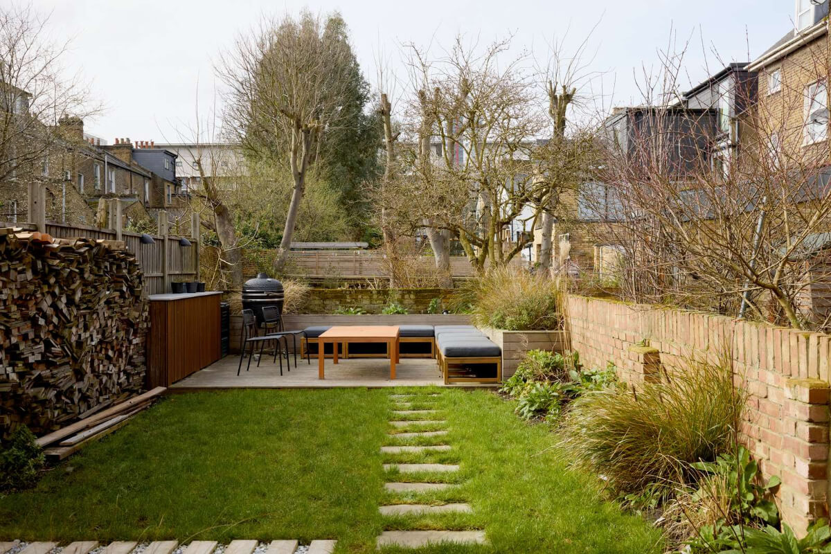 Contemporary Architect-Designed Interiors in a Victorian House 25 garden with terrace