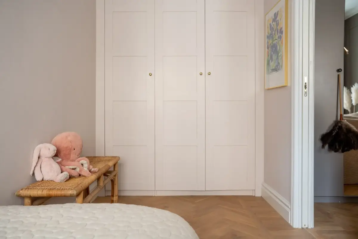 A Green Kitchen in a Classic Scandinavian Apartment 20 kids bedroom built in wardrobes A Green Kitchen in a Classic Scandinavian Apartment