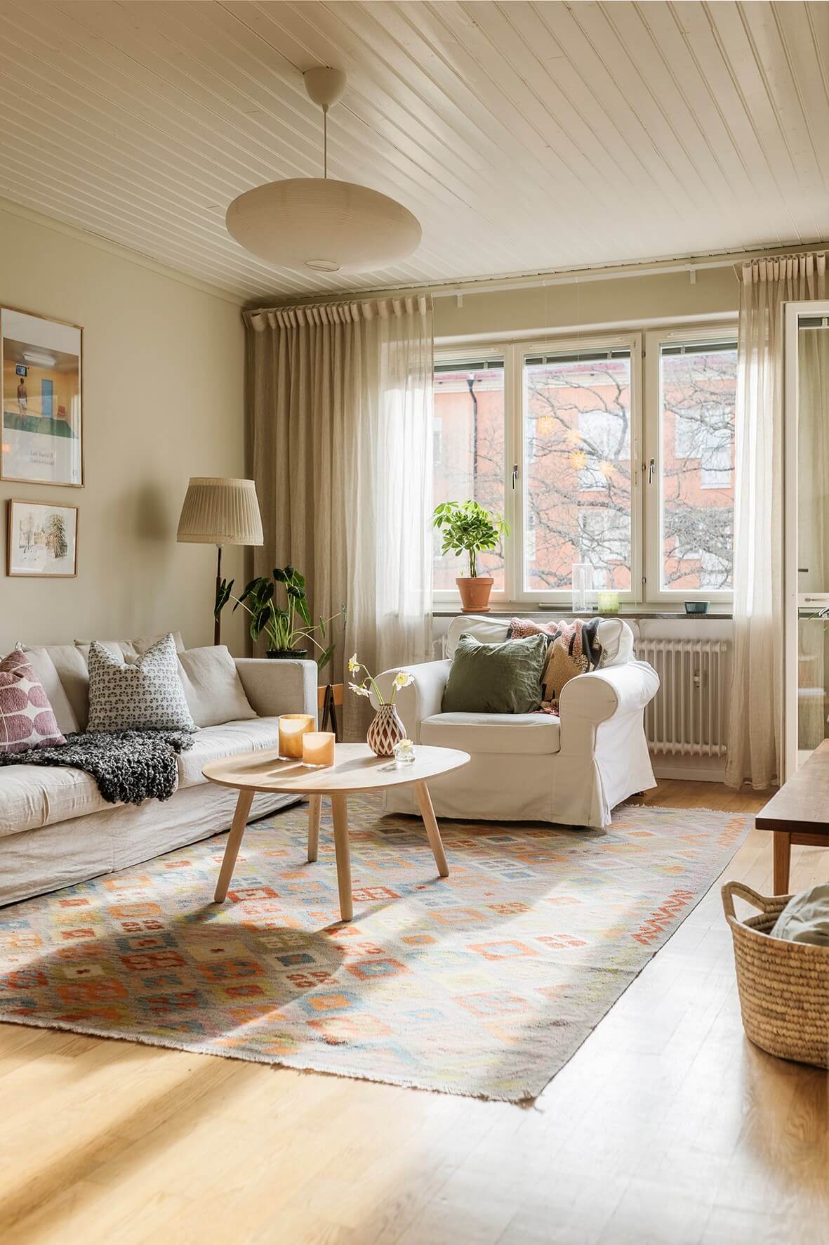 large windows living room