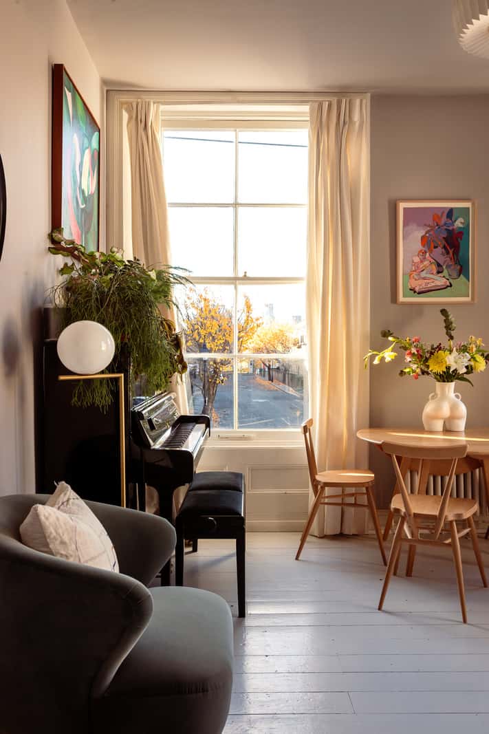 living room detail large window