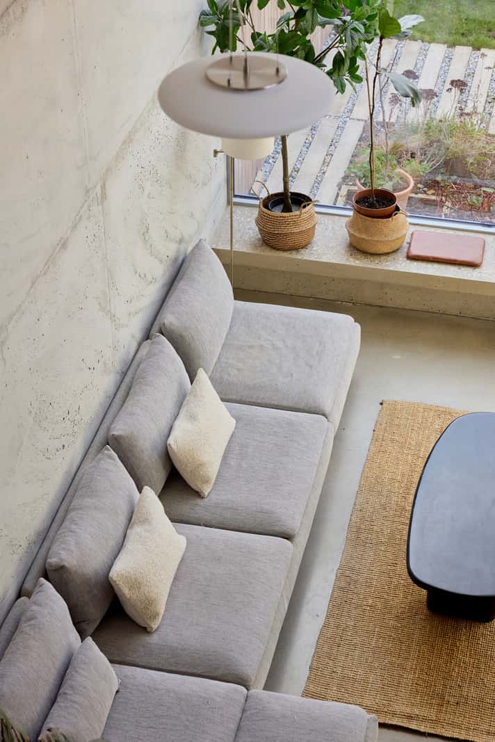 Contemporary Architect-Designed Interiors in a Victorian House 2 living room from above