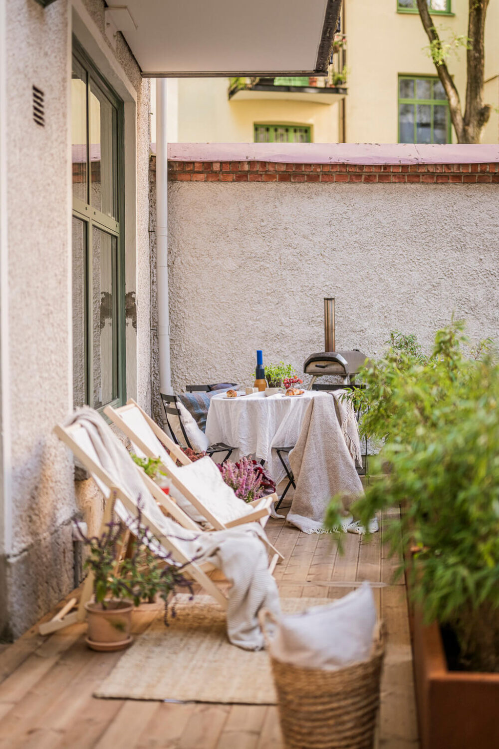A Light-Filled Contemporary Swedish Apartment 10 outdoor terrace