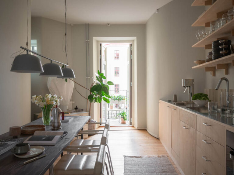 Illustration of Swedish Kitchen Renovation For Calm Atmosphere