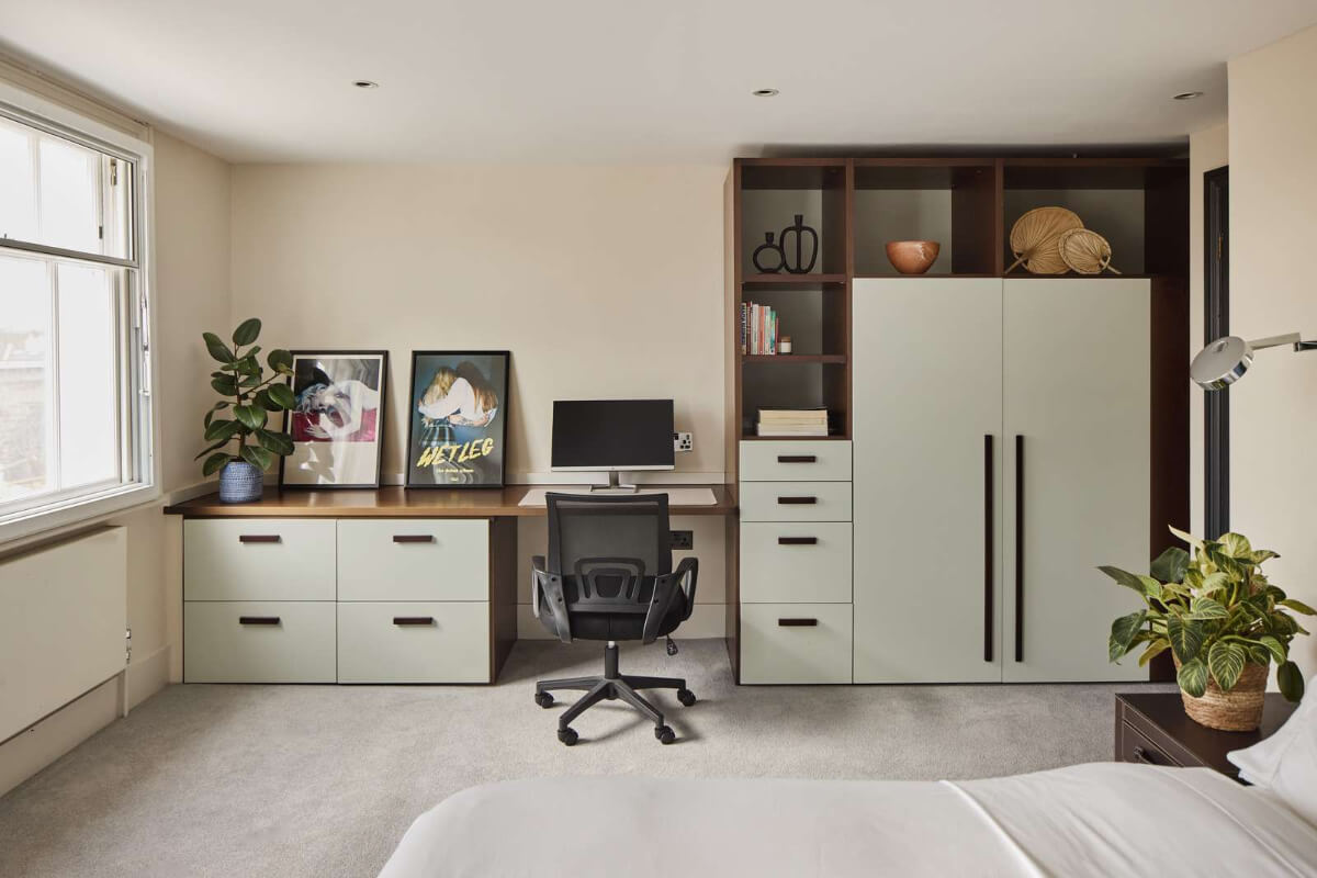 Light and Dark in a Spacious Victorian Townhouse in London 29 bedroom home office
