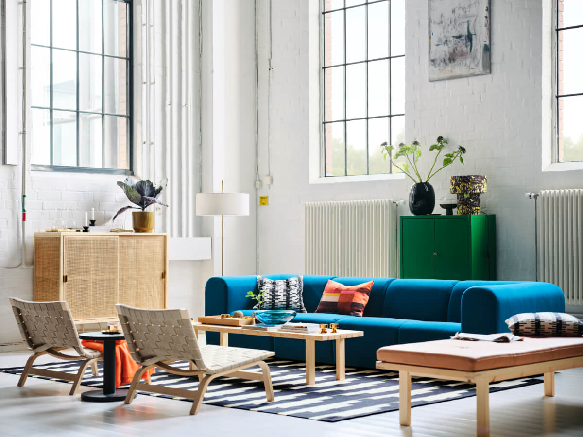 blue sofa ikea stockholm 2025 IKEA STOCKHOLM 2025 Collection: Classic Designs Made Of Natural Materials