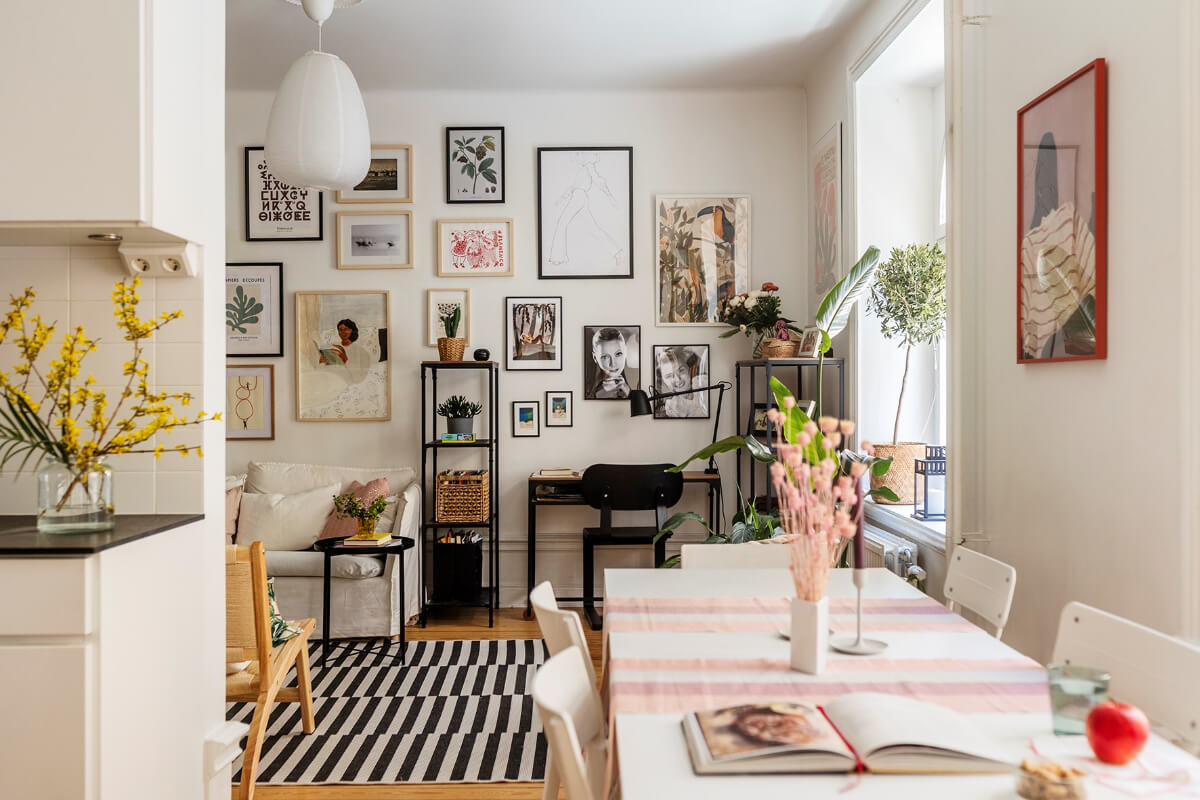 A Bright Family Apartment in Södermalm 5 bright open living space
