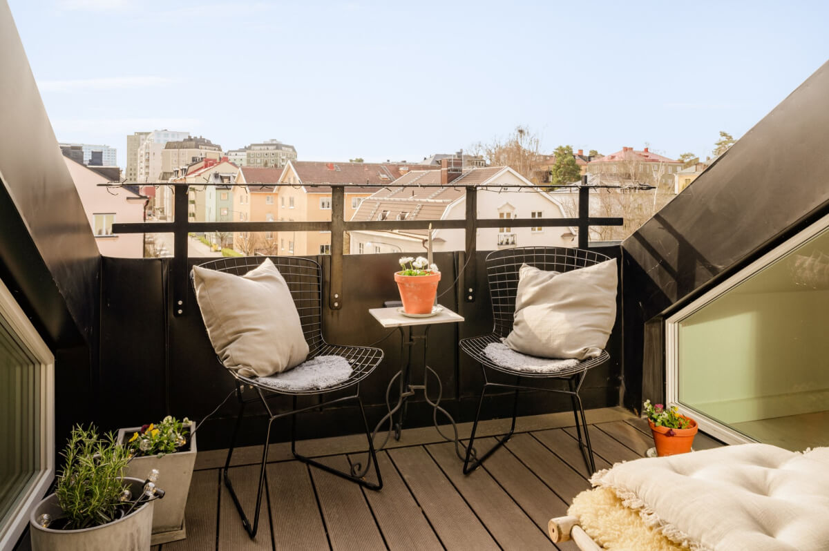 cozy roof terrace