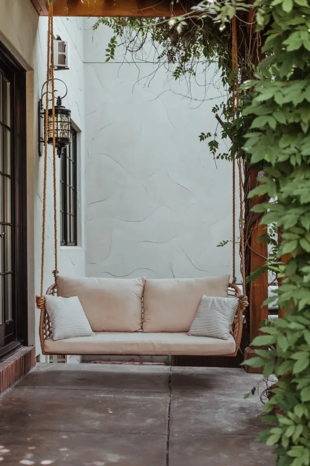 Mediterranean Elegance Meets Modern Living in the Heart of Bonnie Brae 39 hanging bench