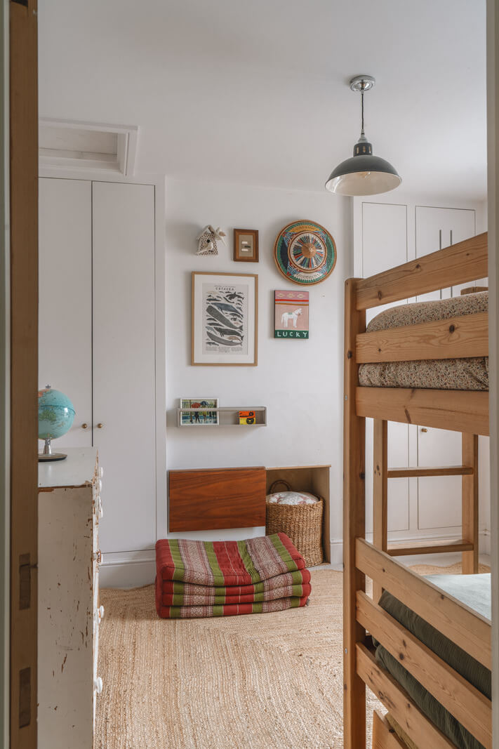 A Kitchen with Terracotta Tiles in a Renovated English Home 20 kids bedroom built-in wardrobes