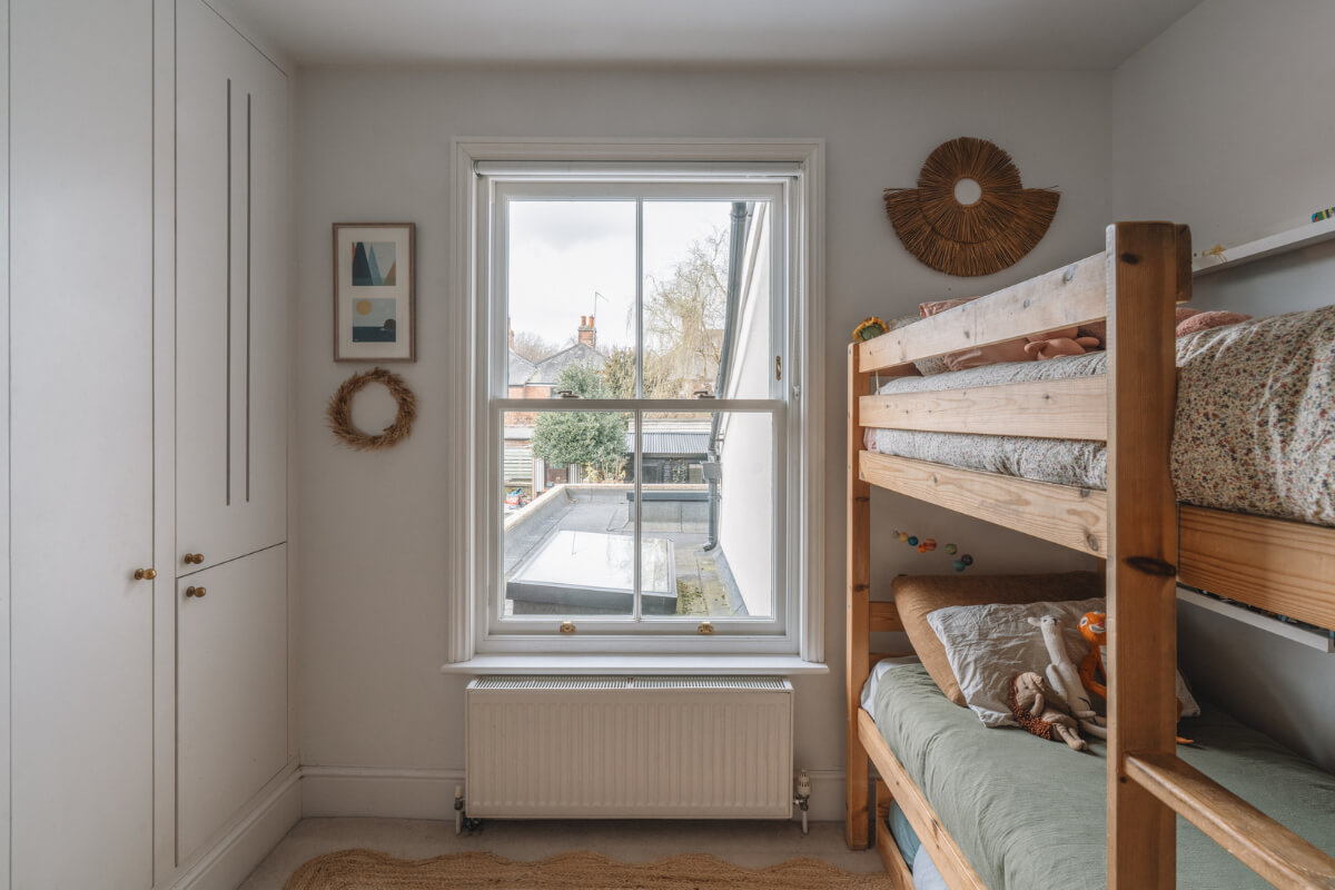 A Kitchen with Terracotta Tiles in a Renovated English Home 19 kids bedroom bunk beds