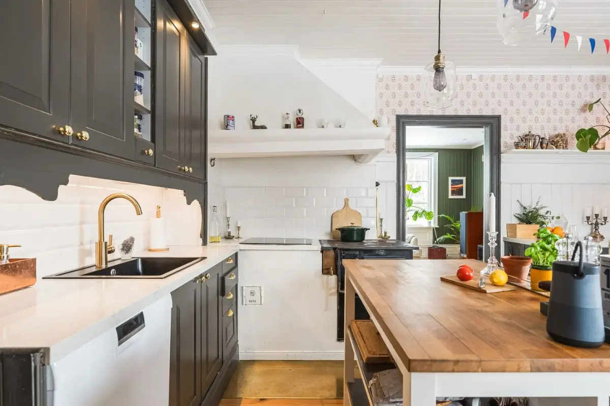 kitchen with island