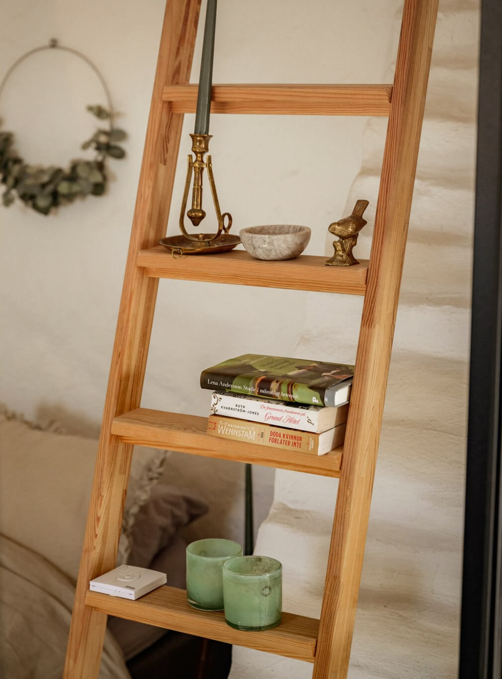 ladder used for storage