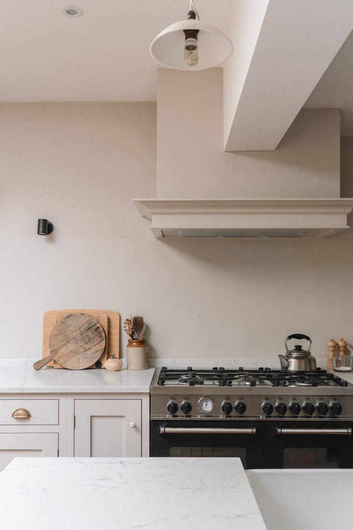 A Kitchen with Terracotta Tiles in a Renovated English Home 11 light classic kitchen