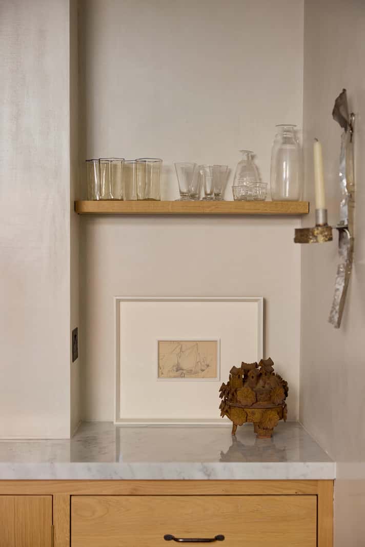 oak kitchen detail