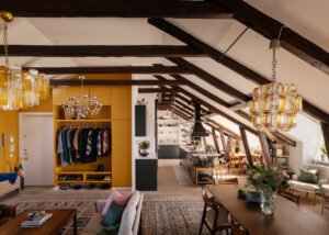 Picture of Revisiting a Spectacular Stockholm Penthouse with Exposed Beams - The ...