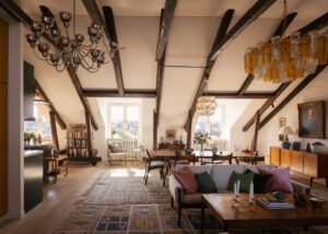 Photo inspiration: Gallery Detail: Revisiting A Spectacular Stockholm Penthouse With Exposed Beams
