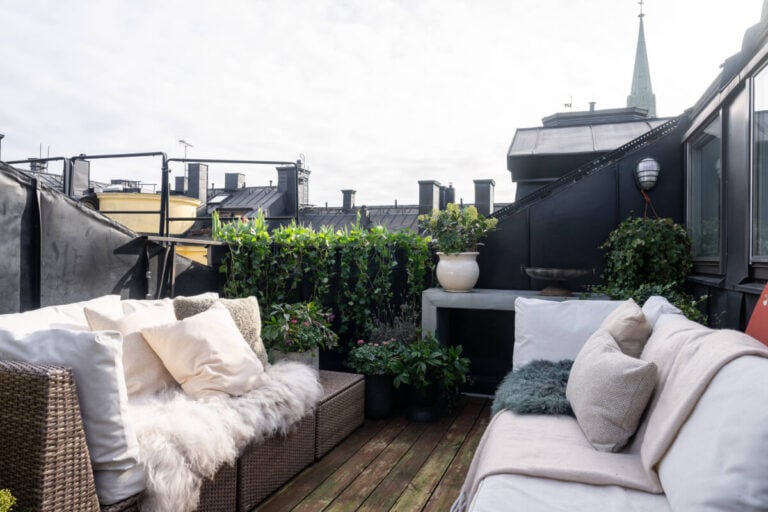 Image showcasing A Stylish Black and White Penthouse Apartment in Stockholm - The Nordroom