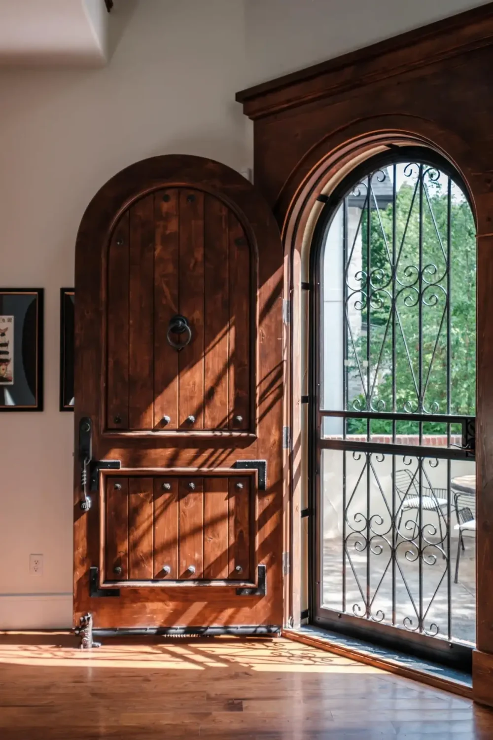 Mediterranean Elegance Meets Modern Living in the Heart of Bonnie Brae 23 rustic wooden door Mediterranean Elegance Meets Modern Living in the Heart of Bonnie Brae