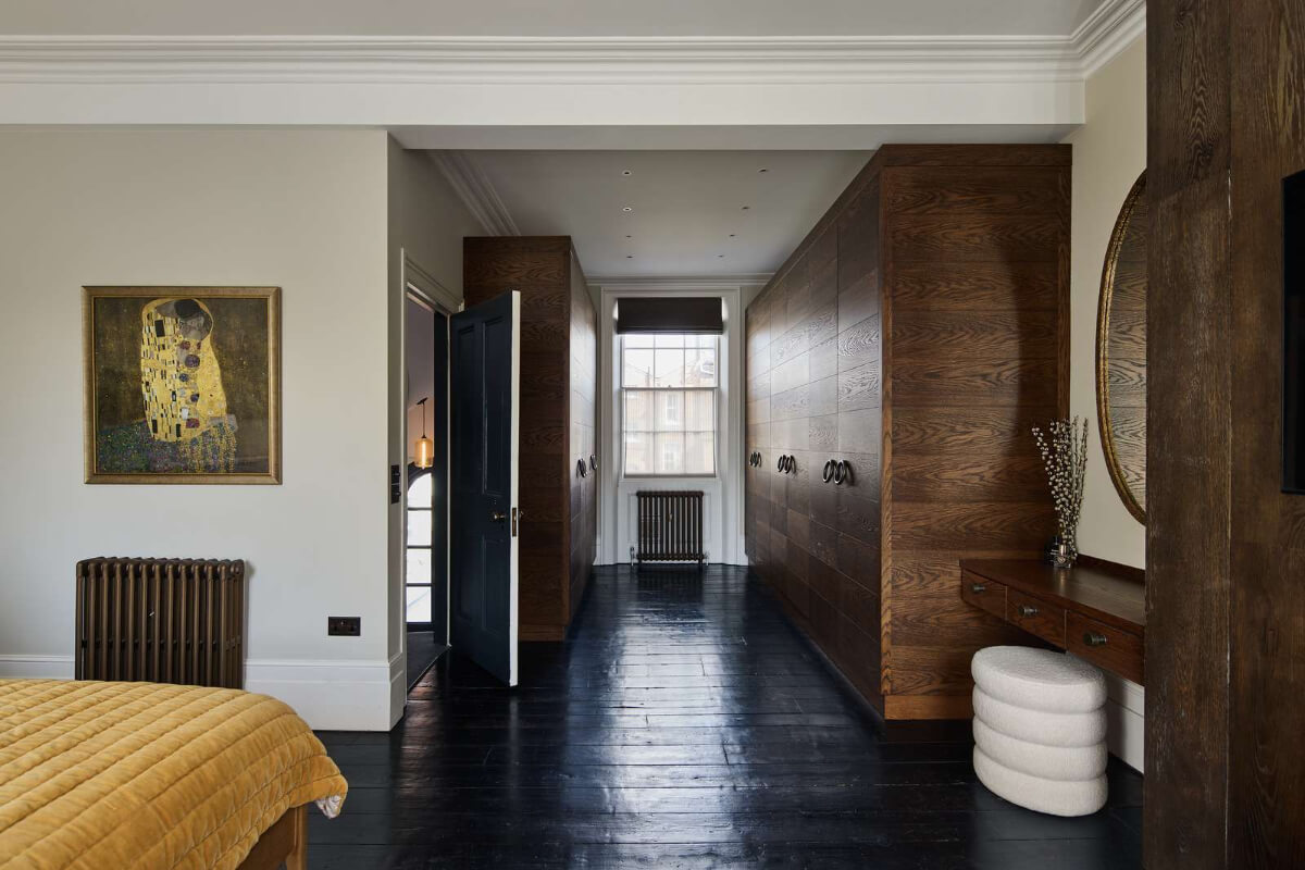 Light and Dark in a Spacious Victorian Townhouse in London 23 spacious bedroom with dressing room