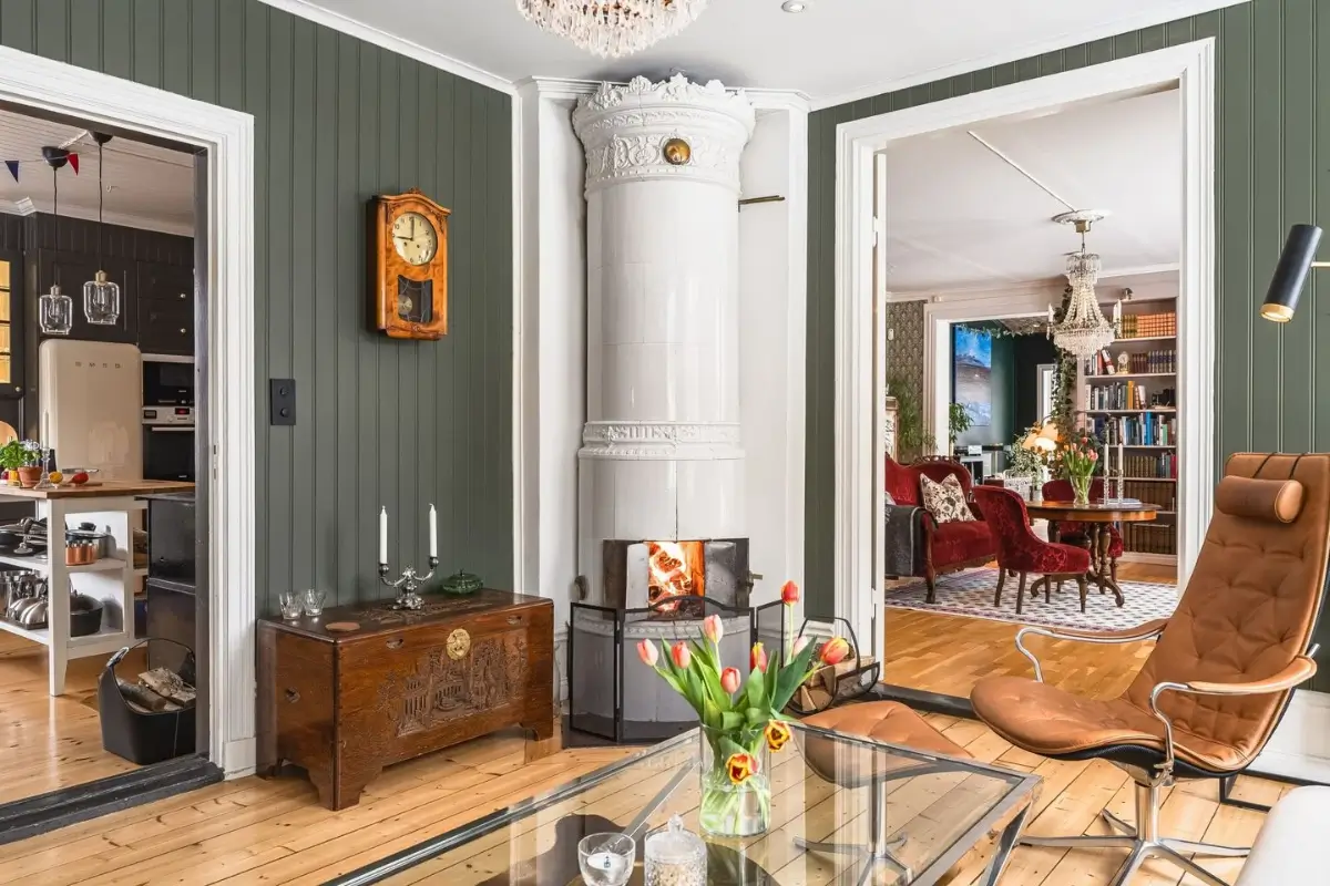 swedish fireplace