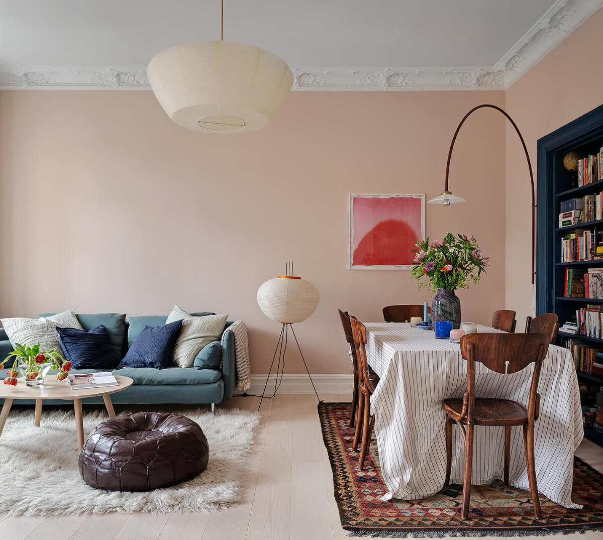 view into living room