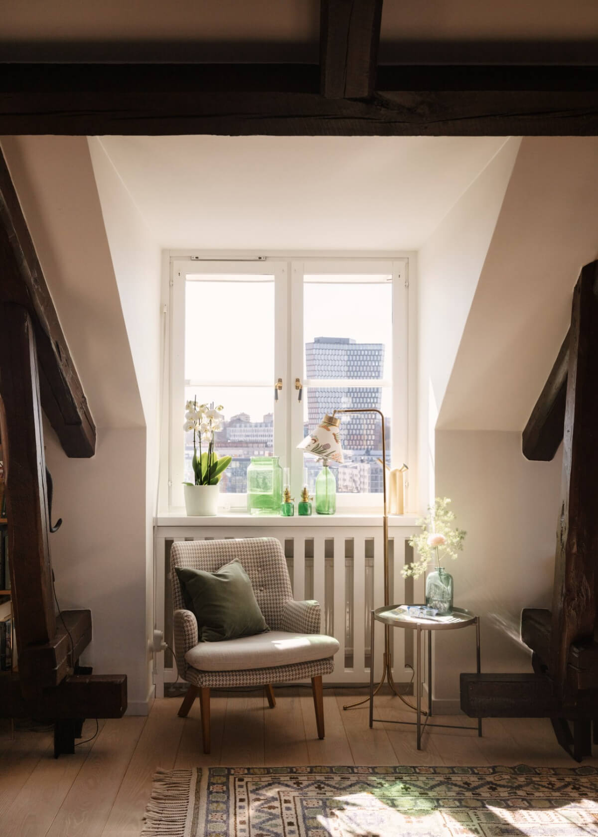 Illustration of Penthouse Condos With Exposed Beam Ceilings