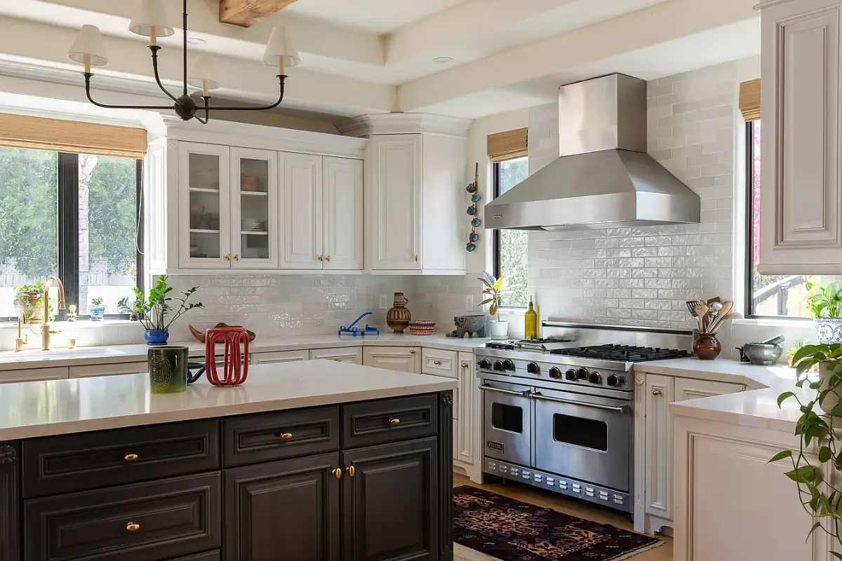 A Creative Sanctuary in Sherman Oaks Designed by Mendy Cheng 11 classic kitchen mediterranean-style home