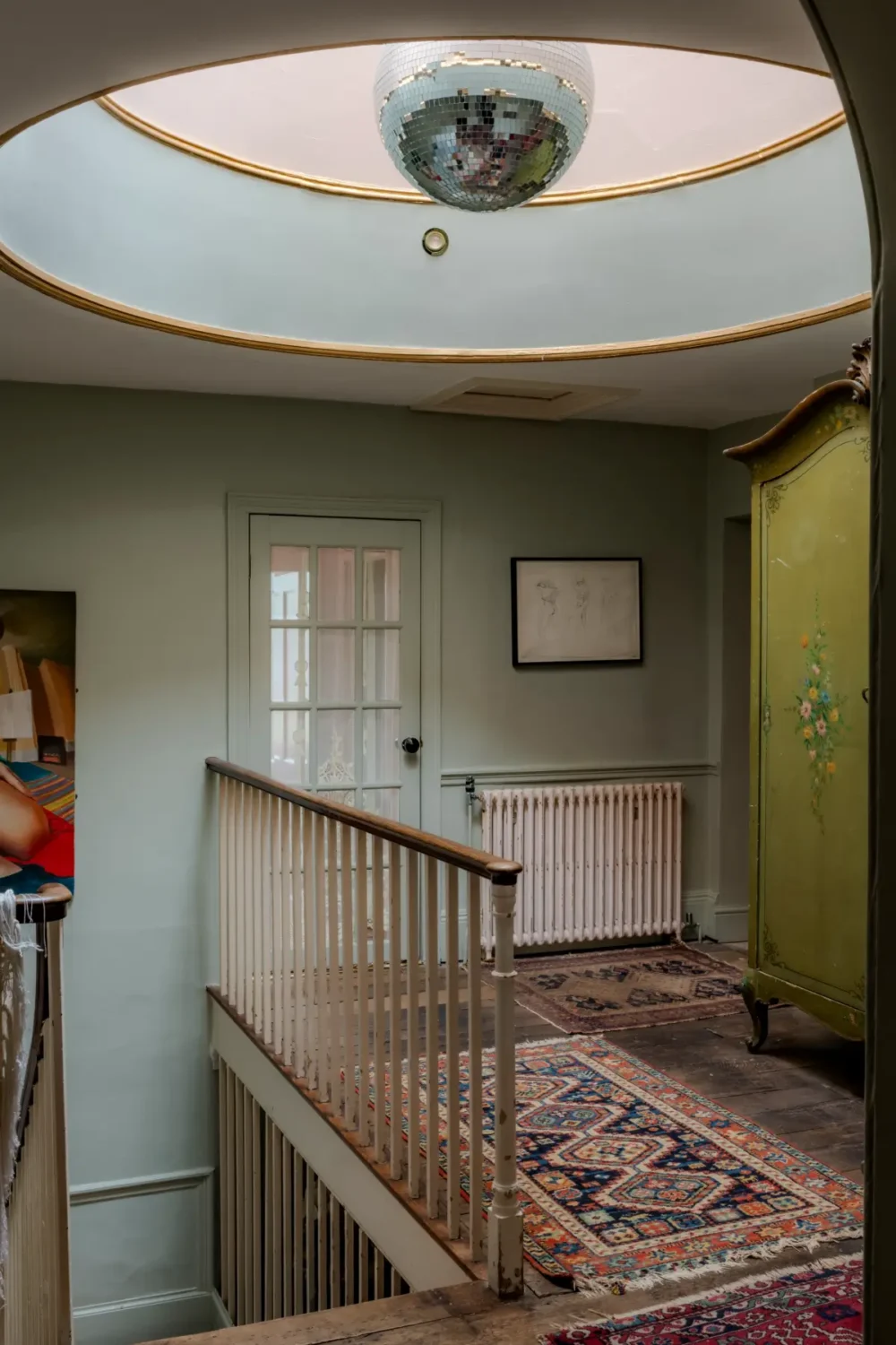 Pearl Lowe and Danny Goffey’s Eclectic Gothic Somerset Home Is For Sale 20 first floor landing glass dome pearl lowe somerset house Pearl Lowe and Danny Goffey’s Eclectic Gothic Somerset Home Is For Sale