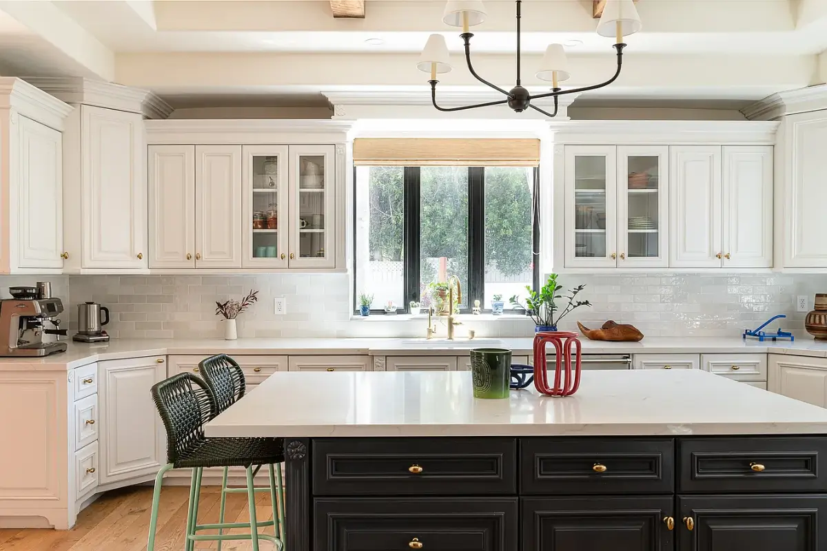 A Creative Sanctuary in Sherman Oaks Designed by Mendy Cheng 10 kitchen island