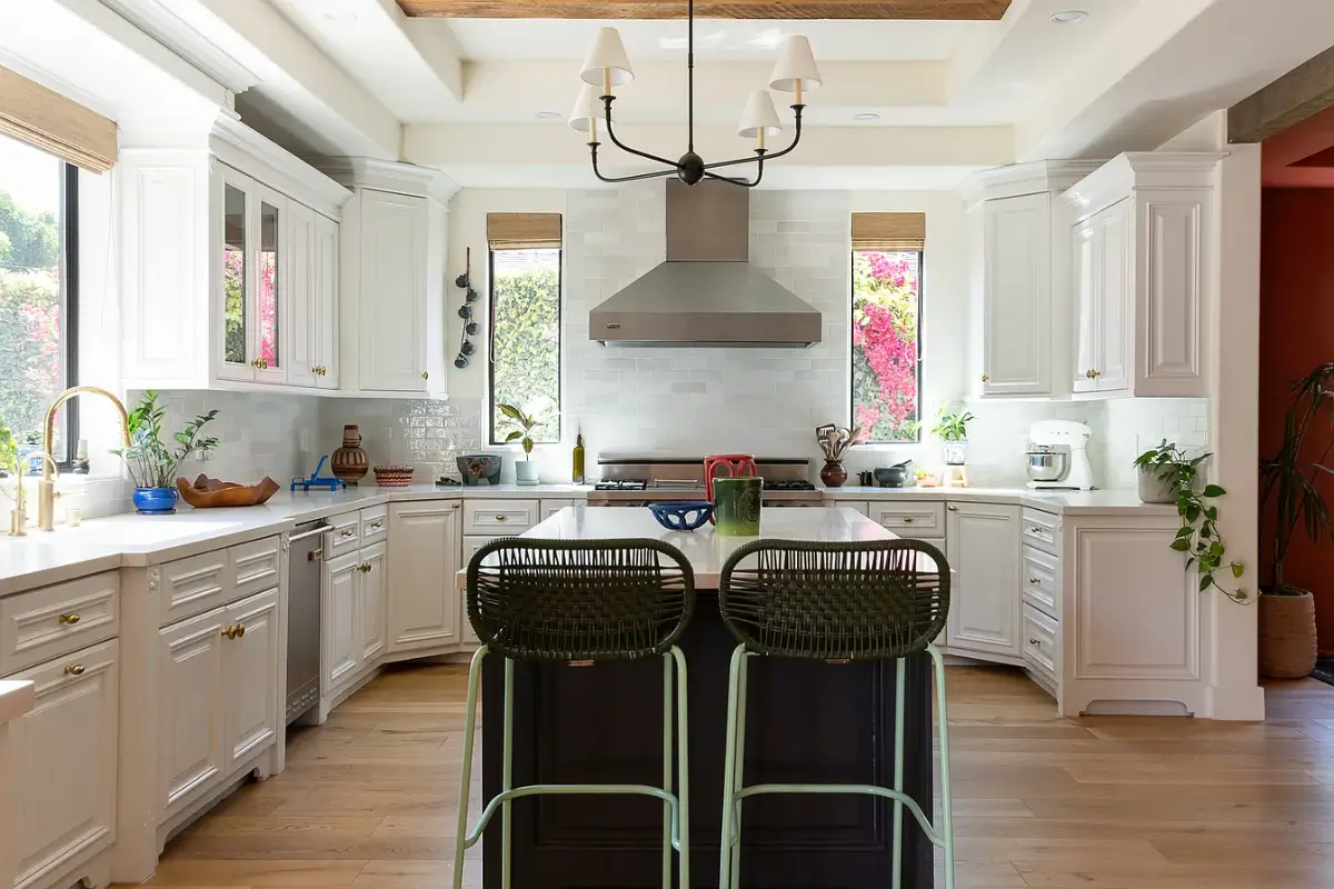 A Creative Sanctuary in Sherman Oaks Designed by Mendy Cheng 12 kitchen with island