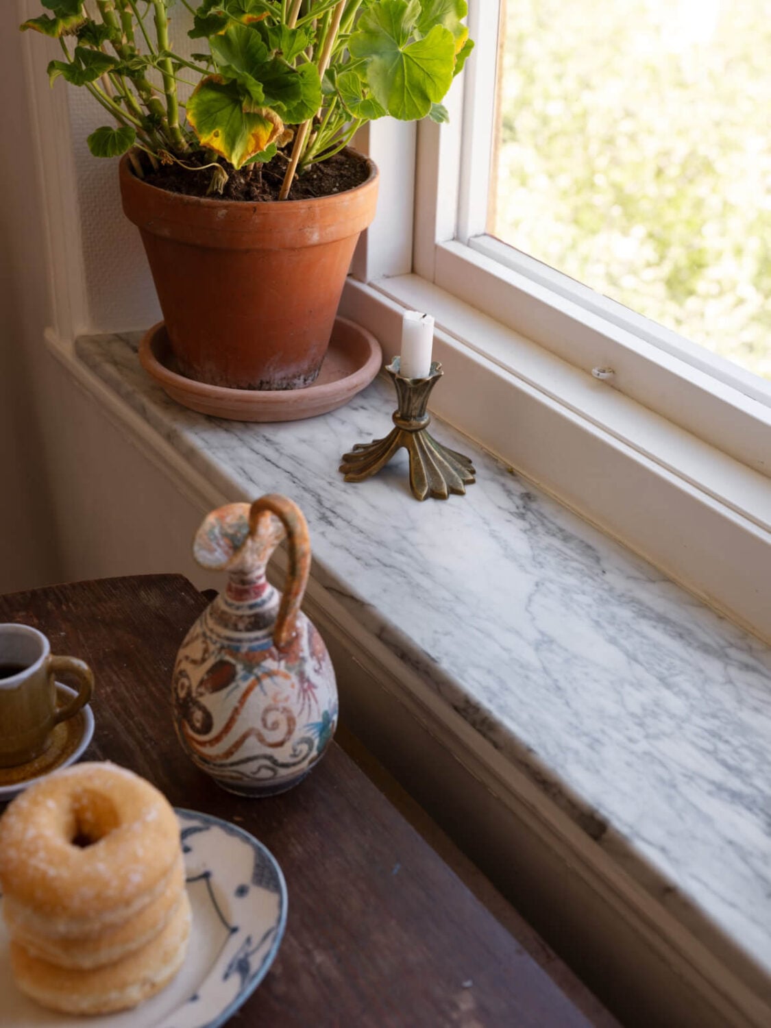 A Small Light-Filled Corner Apartment with Original Details 18 marble window sil
