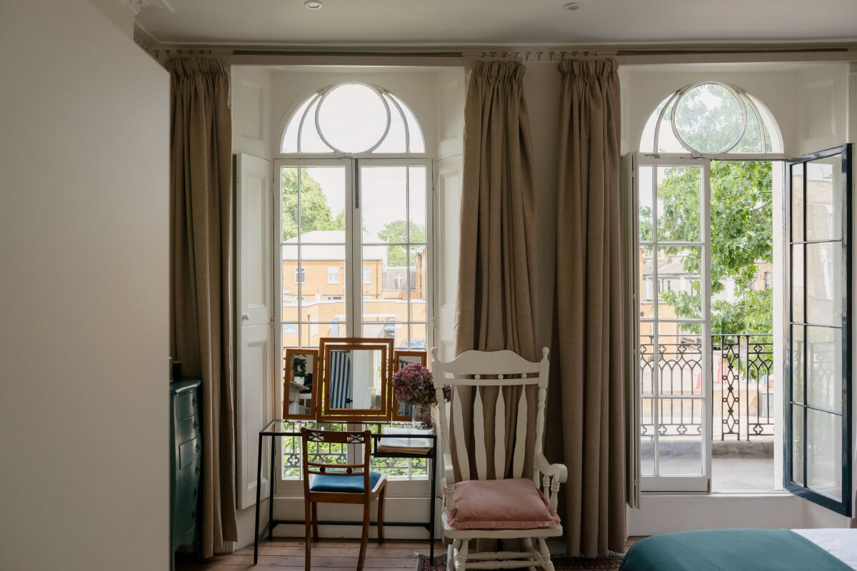bedroom vanity table large windows