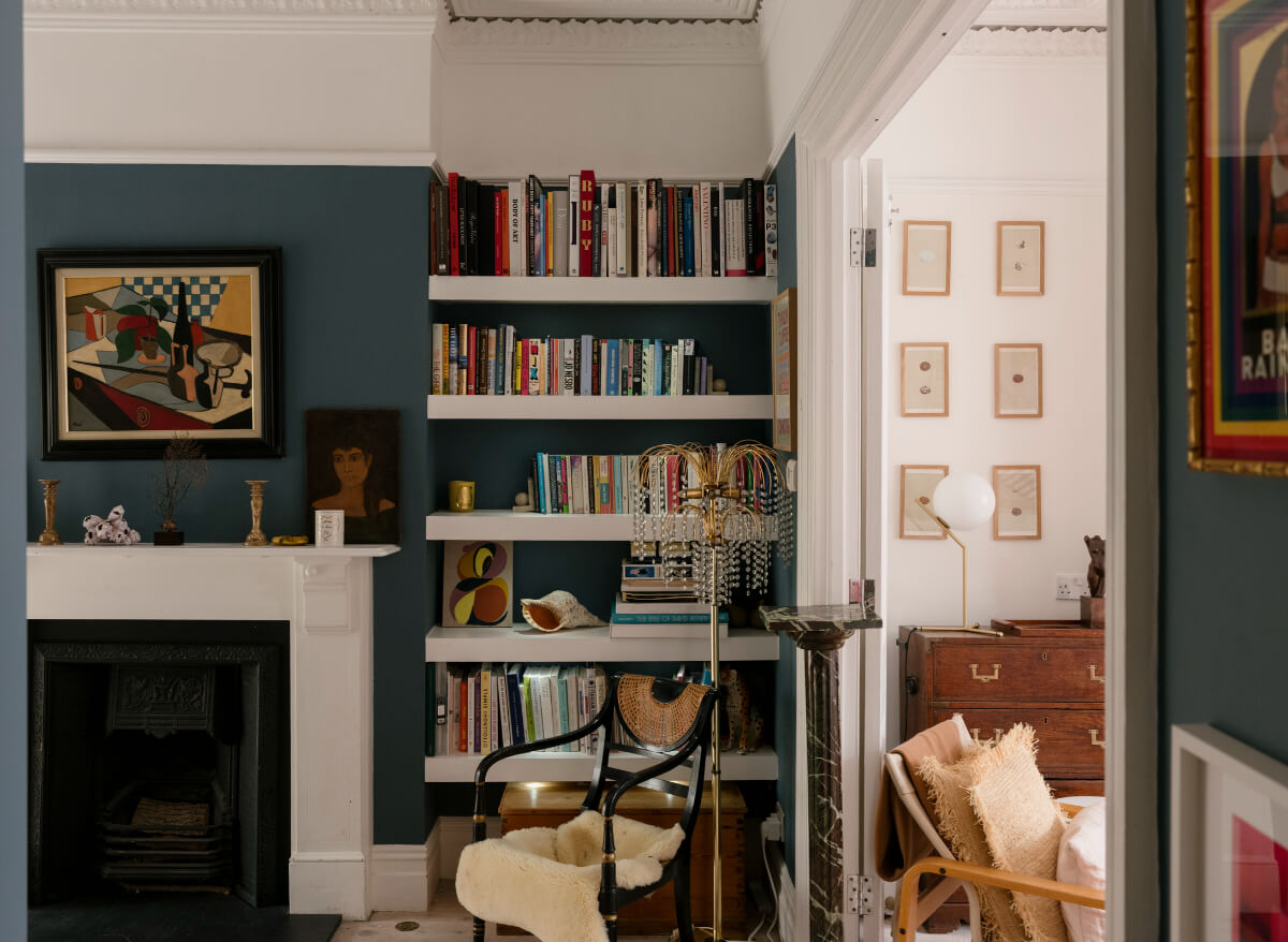 built in shelves