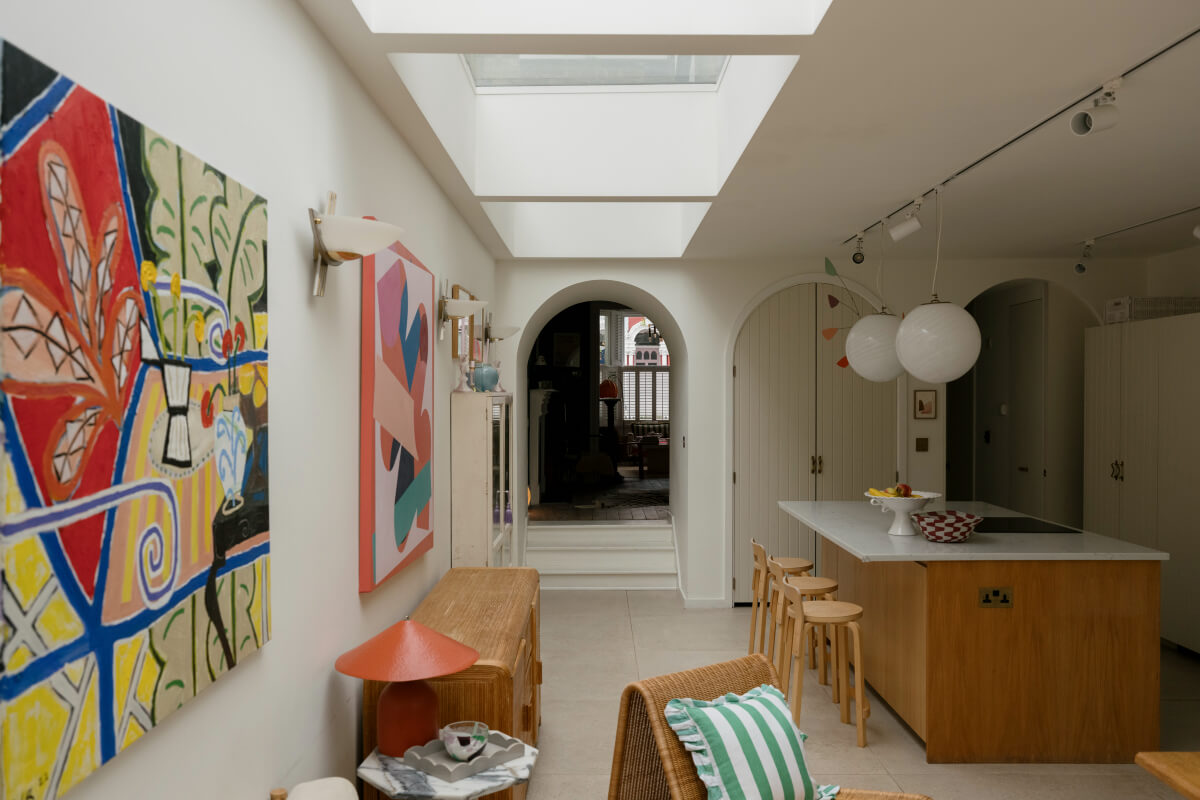 kitchen extension with skylights