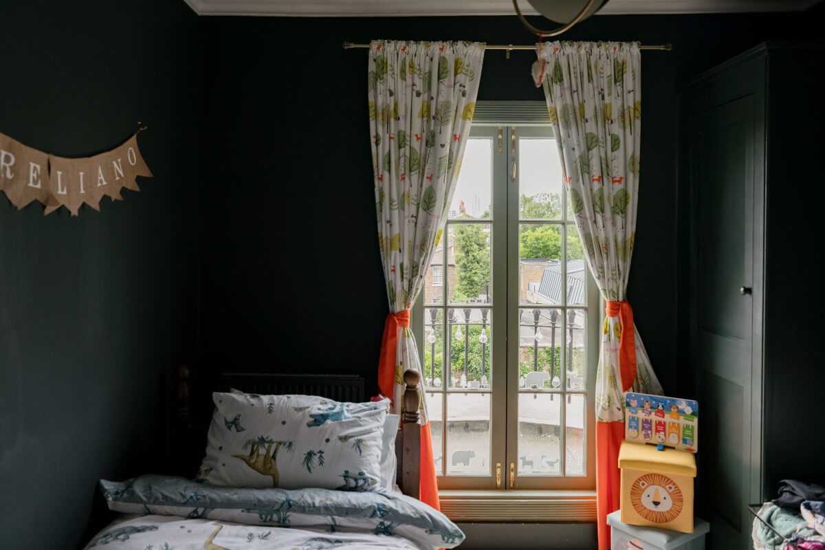 moody kids bedroom