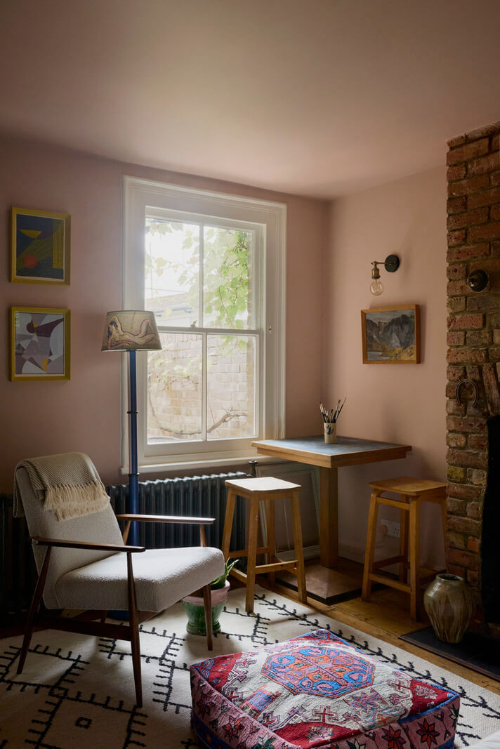 pink sitting room