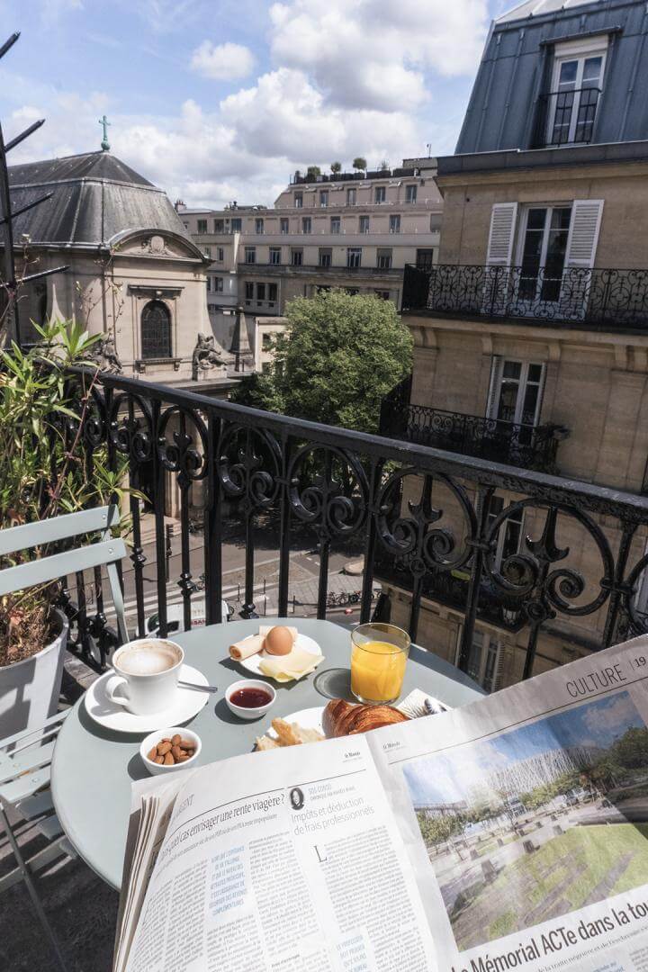 balcony with a view hotel oratio paris Top Boutique & Design Hotels in the Latin Quarter of Paris