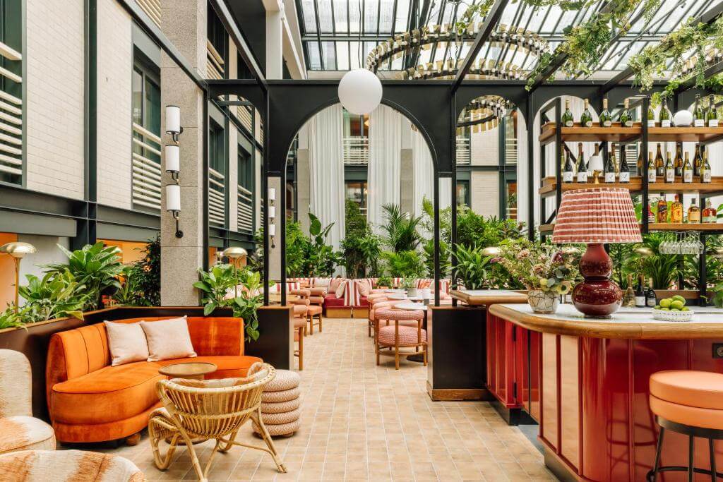 bar restaurant hotel jardin de verre by locke Top Boutique & Design Hotels in the Latin Quarter of Paris