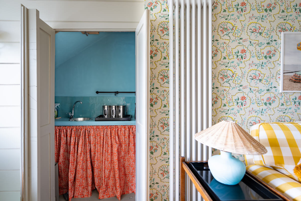 view into bathroom
