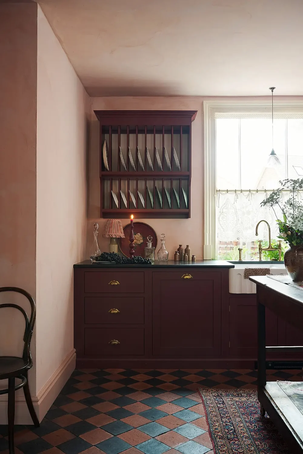 A Deep Red deVOL Kitchen with Vintage Elements in a Victorian Home 11 10.TheRealShakerKitchen deVOL LOW RES A Deep Red deVOL Kitchen with Vintage Elements in a Victorian Home