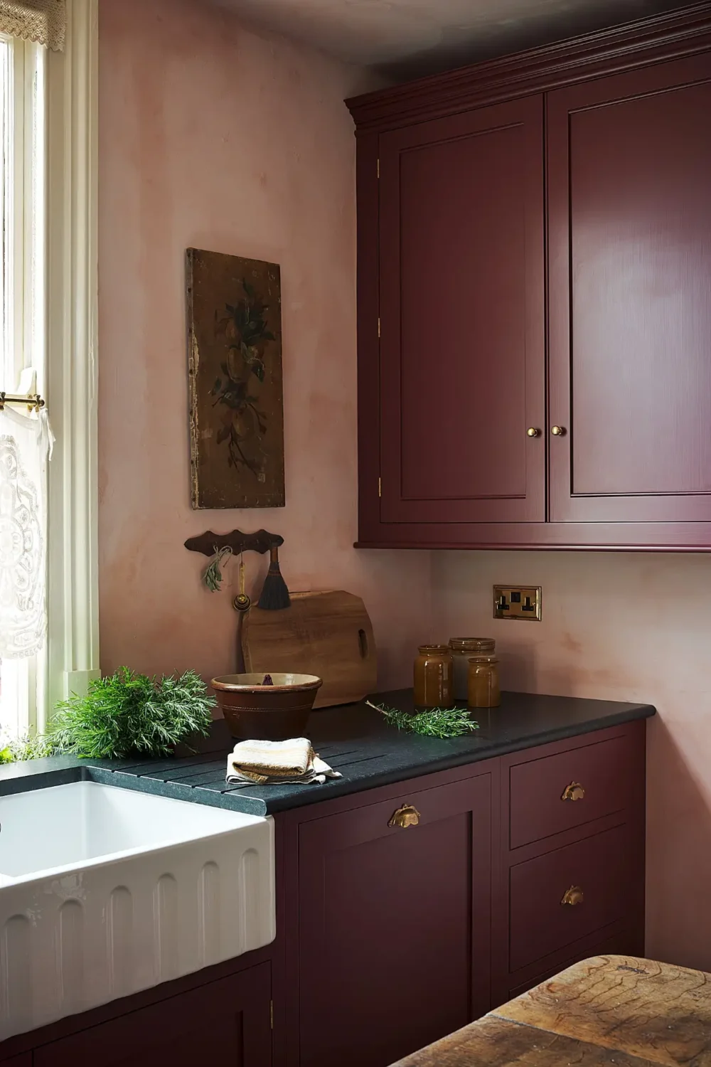 A Deep Red deVOL Kitchen with Vintage Elements in a Victorian Home 6 6.TheRealShakerKitchen deVOL LOW RES A Deep Red deVOL Kitchen with Vintage Elements in a Victorian Home