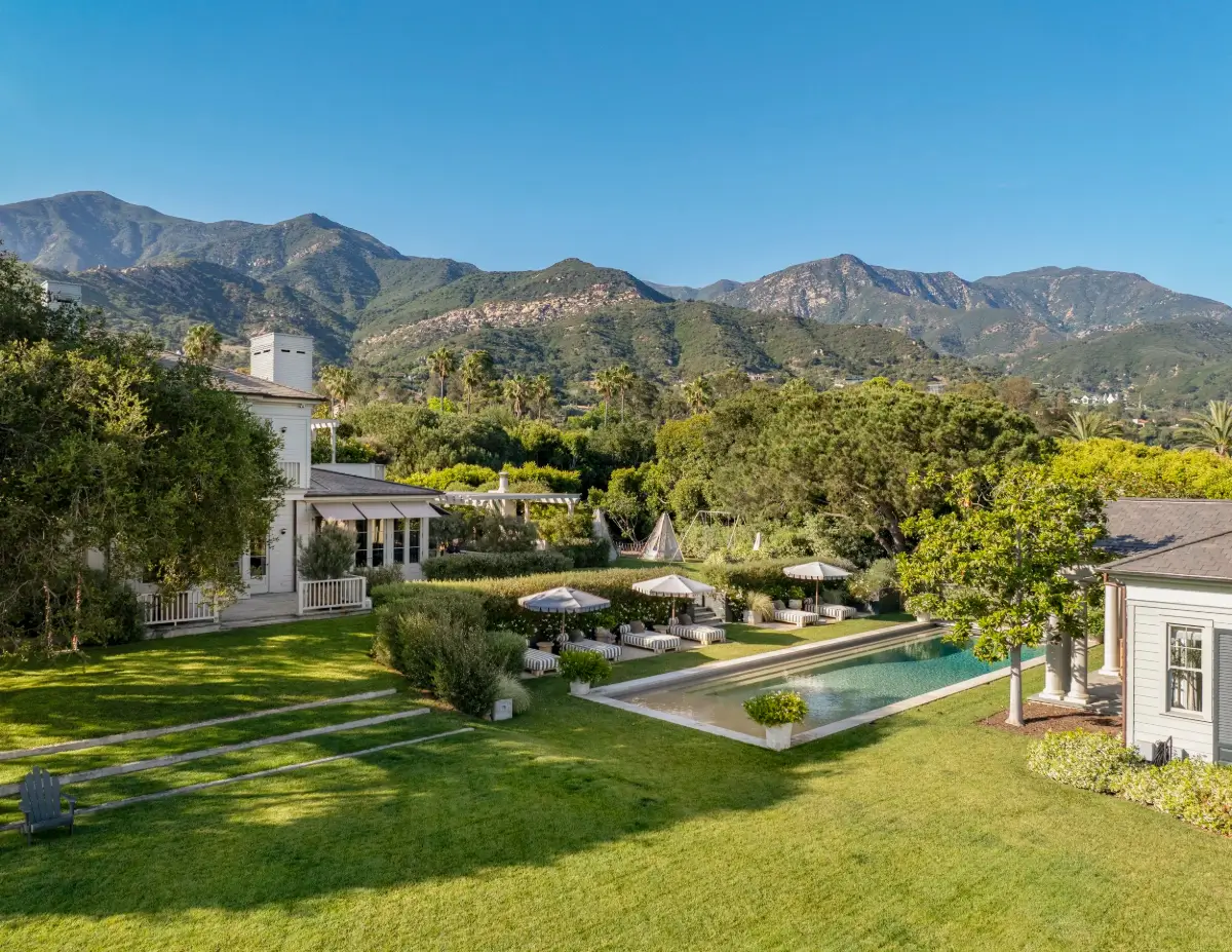 Adam Levine and Behati Prinsloo's Montecito Estate is For Sale 39 Adam-Levine-Behati-Prinsloo-Montecito-Estate-For-Sale-Nordroom-garden-with-pool