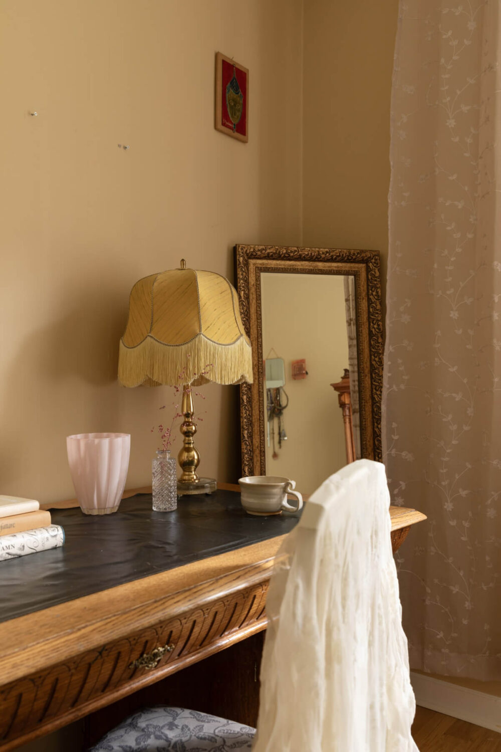 A 1930s Stockholm Apartment With Views of a Lush Garden 16 antique desk