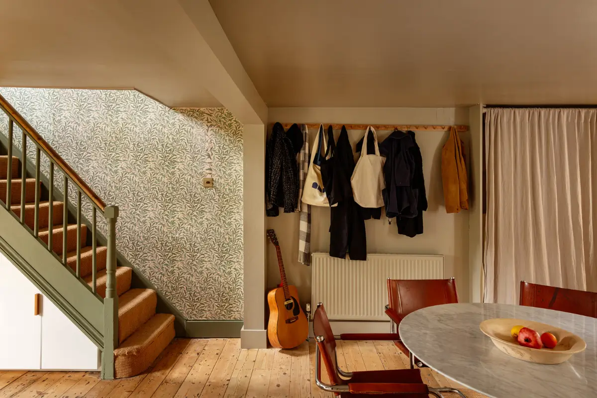 A Muted Color Palette and Original Details in a Victorian Terrace House 8 basement living space