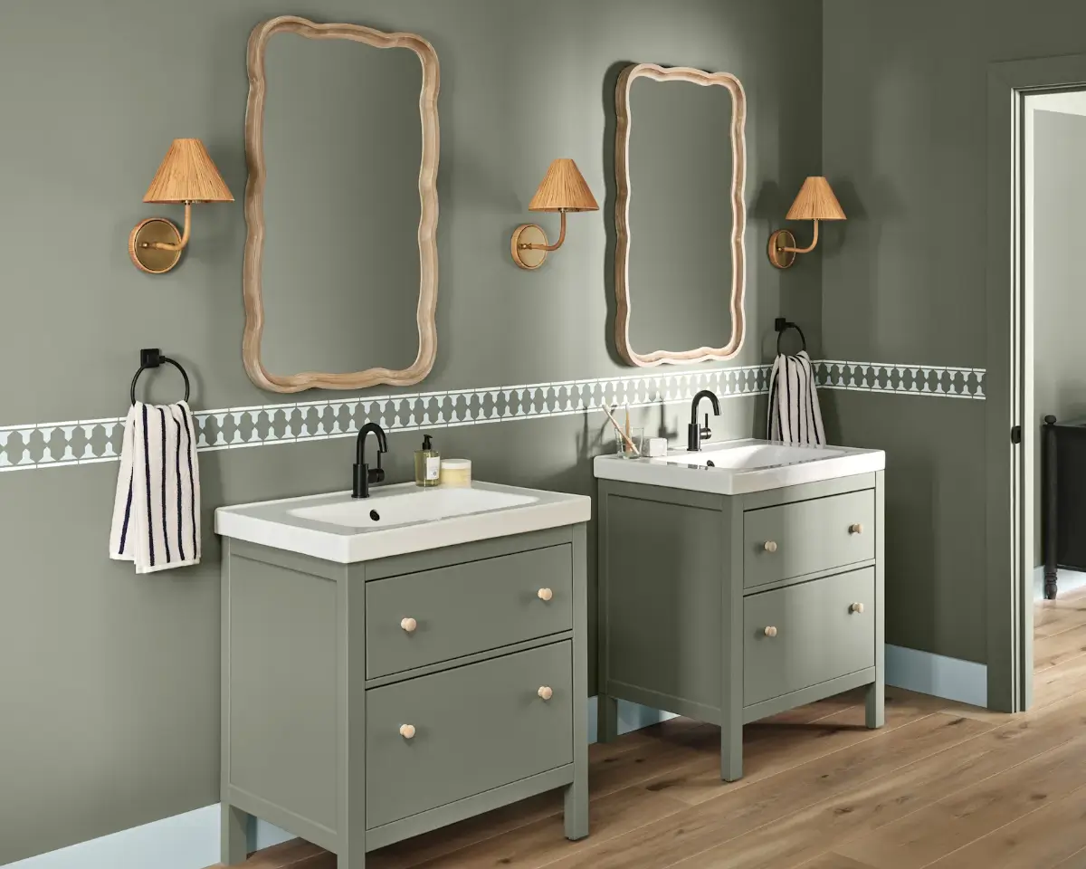 Valspar Color of the Year 2026: Warm Eucalyptus 5 bathroom valspar color of the year 2026 warm eucalyptus 1 Valspar Color of the Year 2026: Warm Eucalyptus