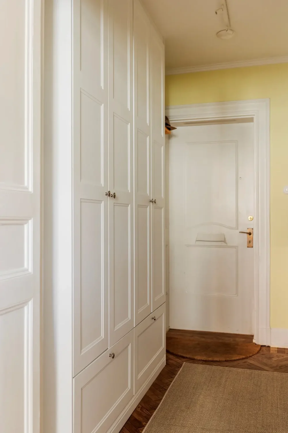A Farrow & Ball Palette in an Art Nouveau Stockholm Apartment 17 built-in wardrobes
